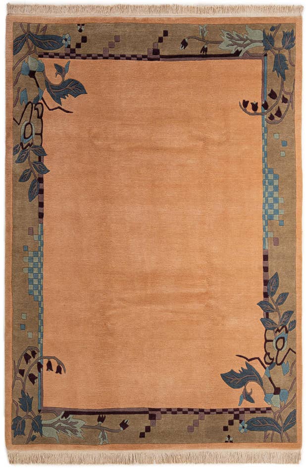 Detail image of 6' 8 x 9' 6 Hand Knotted Nepal Wool Rug
