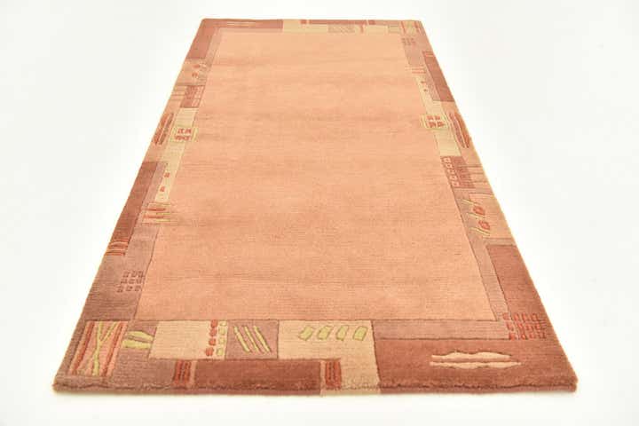 2' 5 x 4' 7 Hand Knotted Nepal Wool Rug