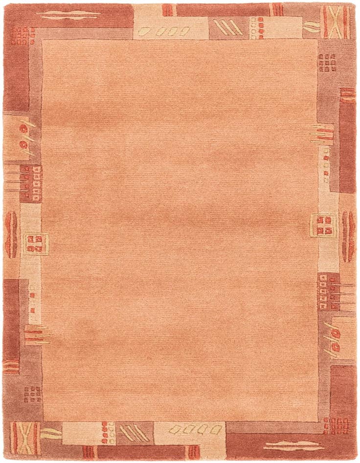 Detail image of 2' 5 x 4' 7 Hand Knotted Nepal Wool Rug
