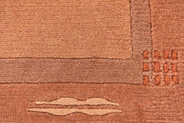 Detail image of 2' 5 x 4' 8 Hand Knotted Nepal Wool Rug