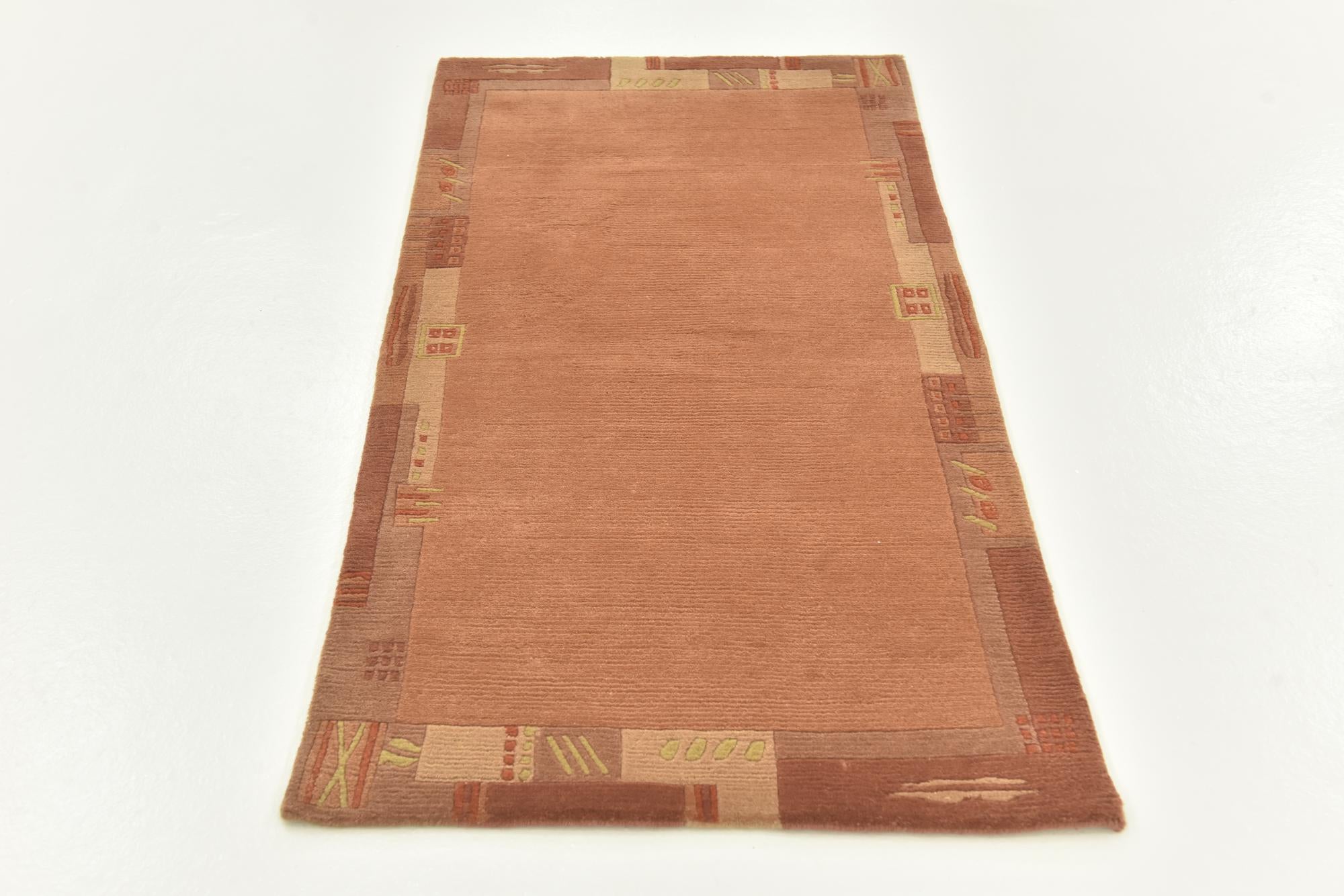 2' 4 x 4' 7 Hand Knotted Nepal Wool Rug