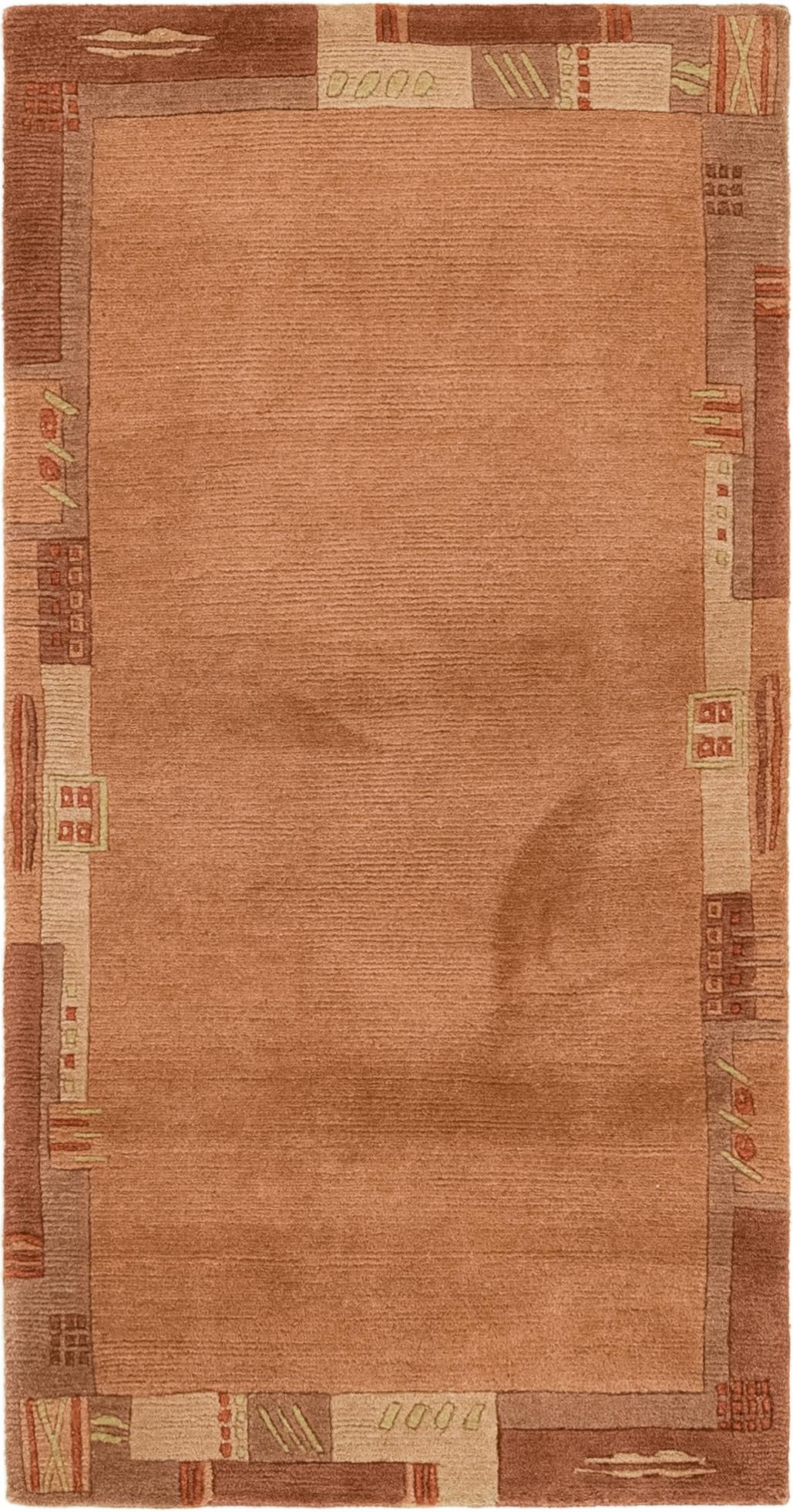 2' 4 x 4' 7 Hand Knotted Nepal Wool Rug