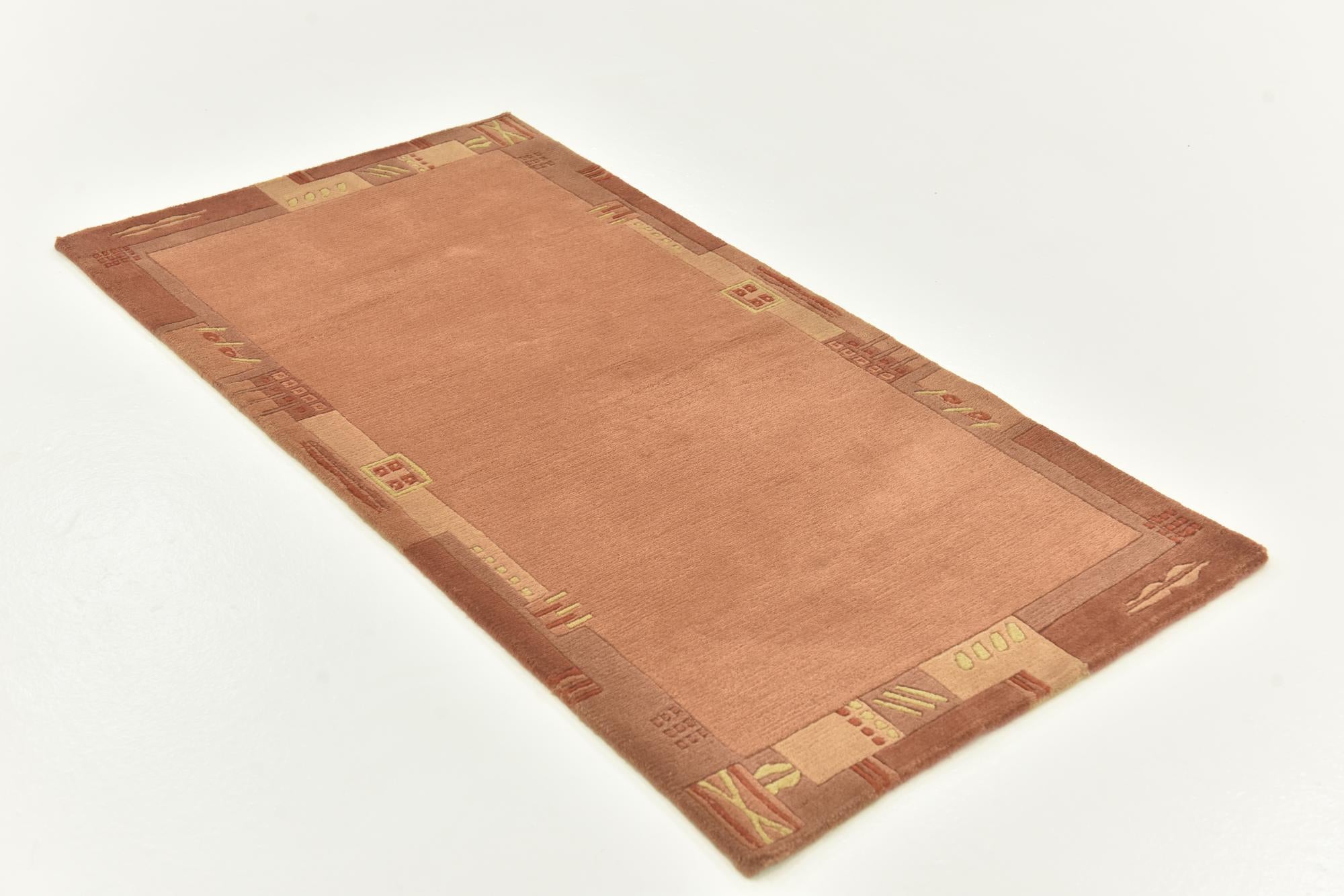 2' 4 x 4' 7 Hand Knotted Nepal Wool Rug