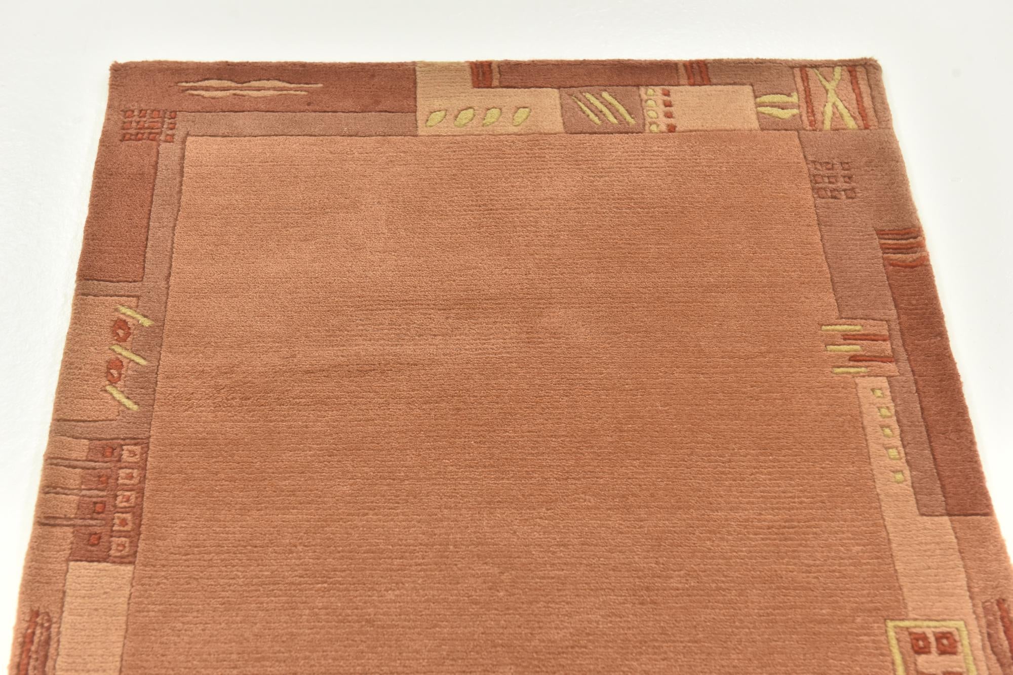 2' 4 x 4' 7 Hand Knotted Nepal Wool Rug