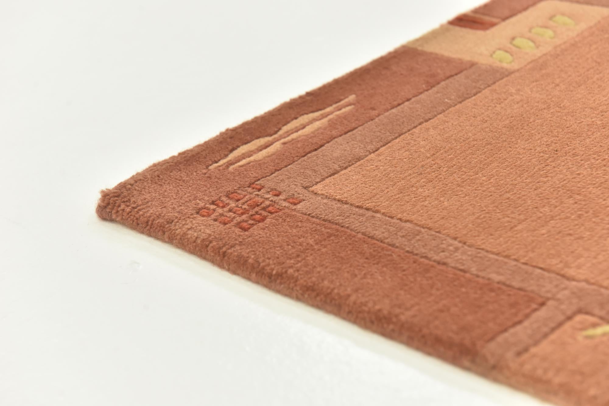 2' 4 x 4' 7 Hand Knotted Nepal Wool Rug