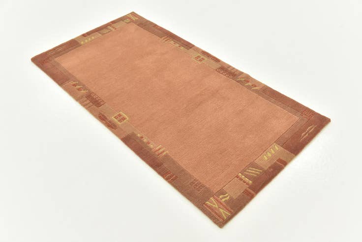 Detail image of 2' 4 x 4' 7 Hand Knotted Nepal Wool Rug