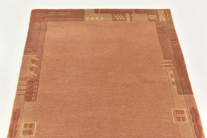 2' 4 x 4' 7 Hand Knotted Nepal Wool Rug
