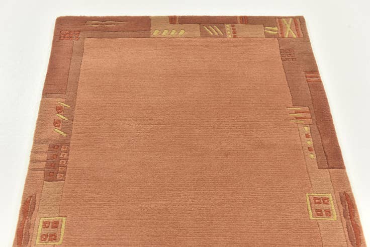 Detail image of 2' 4 x 4' 7 Hand Knotted Nepal Wool Rug