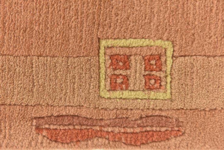 Detail image of 2' 4 x 4' 7 Hand Knotted Nepal Wool Rug
