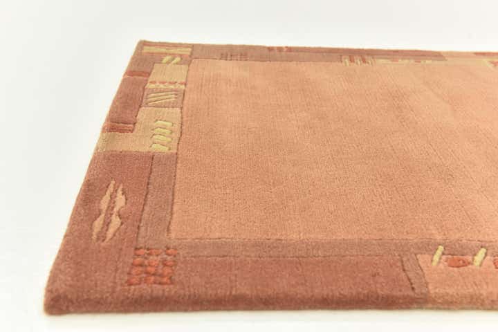 2' 4 x 4' 7 Hand Knotted Nepal Wool Rug