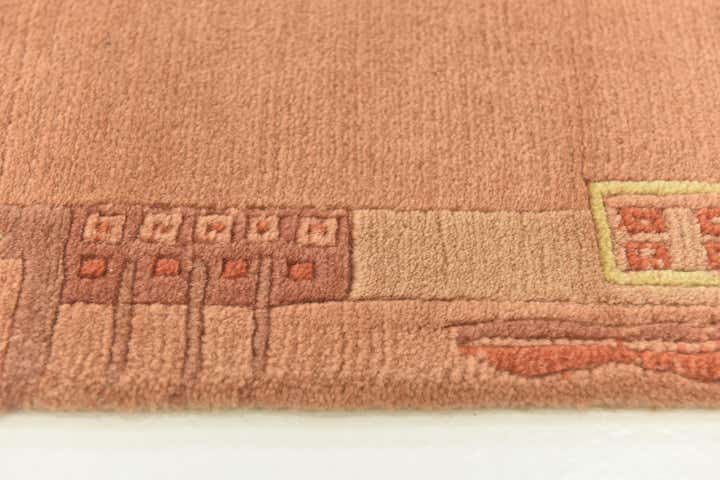 2' 4 x 4' 7 Hand Knotted Nepal Wool Rug