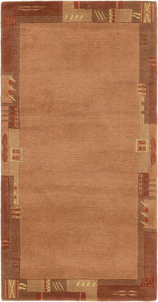 2' 4 x 4' 7 Hand Knotted Nepal Wool Rug
