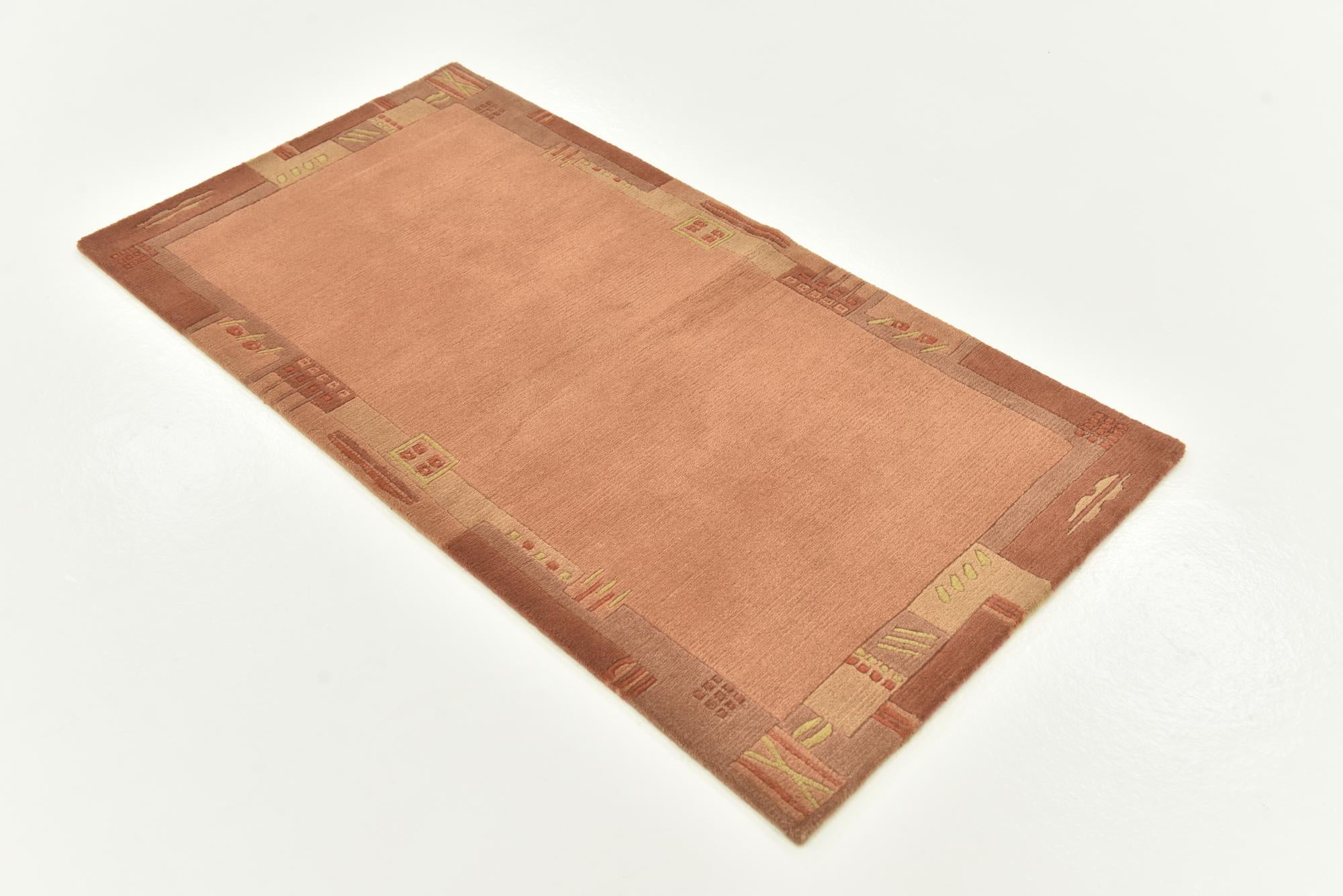 2' 4 x 4' 7 Hand Knotted Nepal Wool Rug