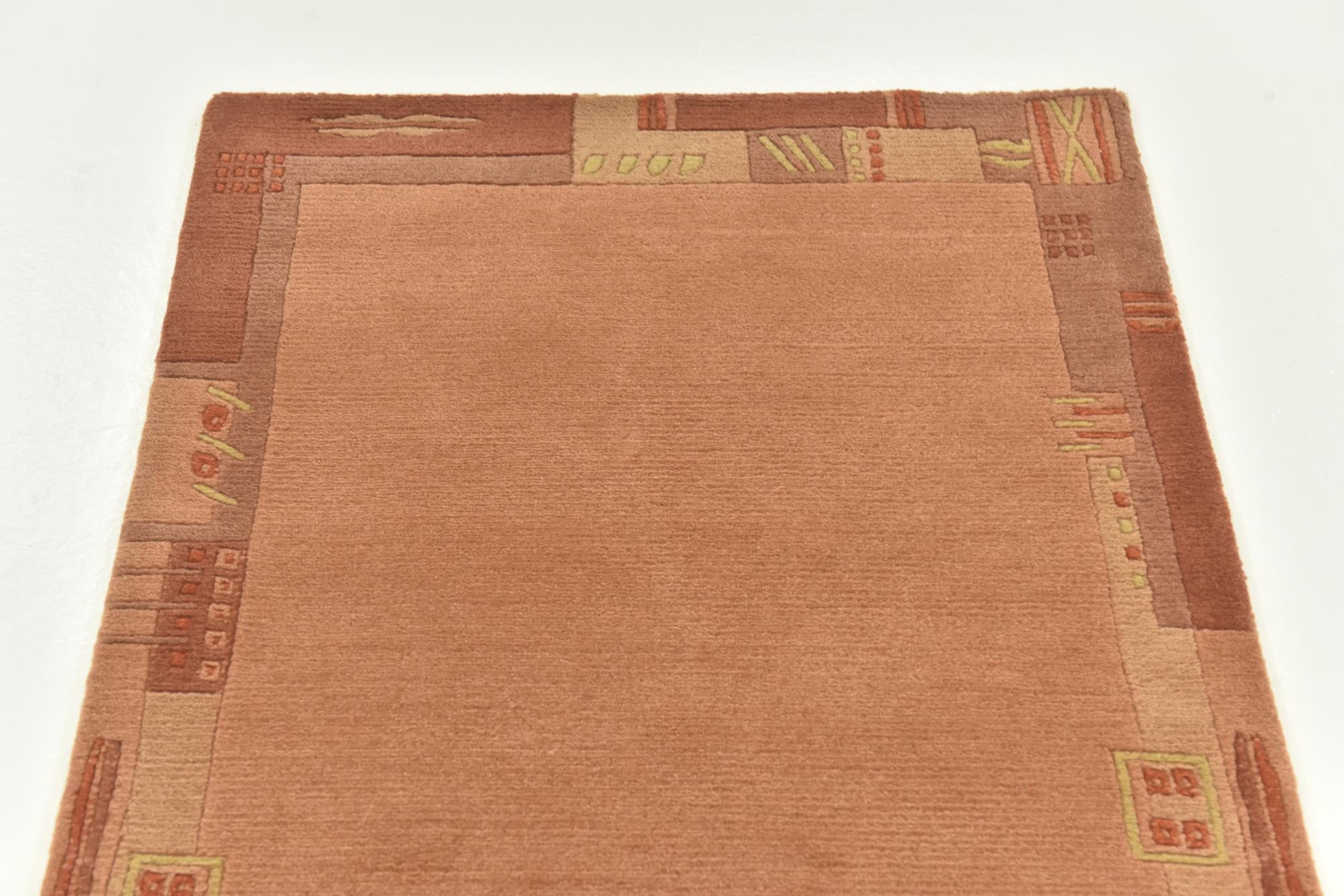 2' 4 x 4' 7 Hand Knotted Nepal Wool Rug