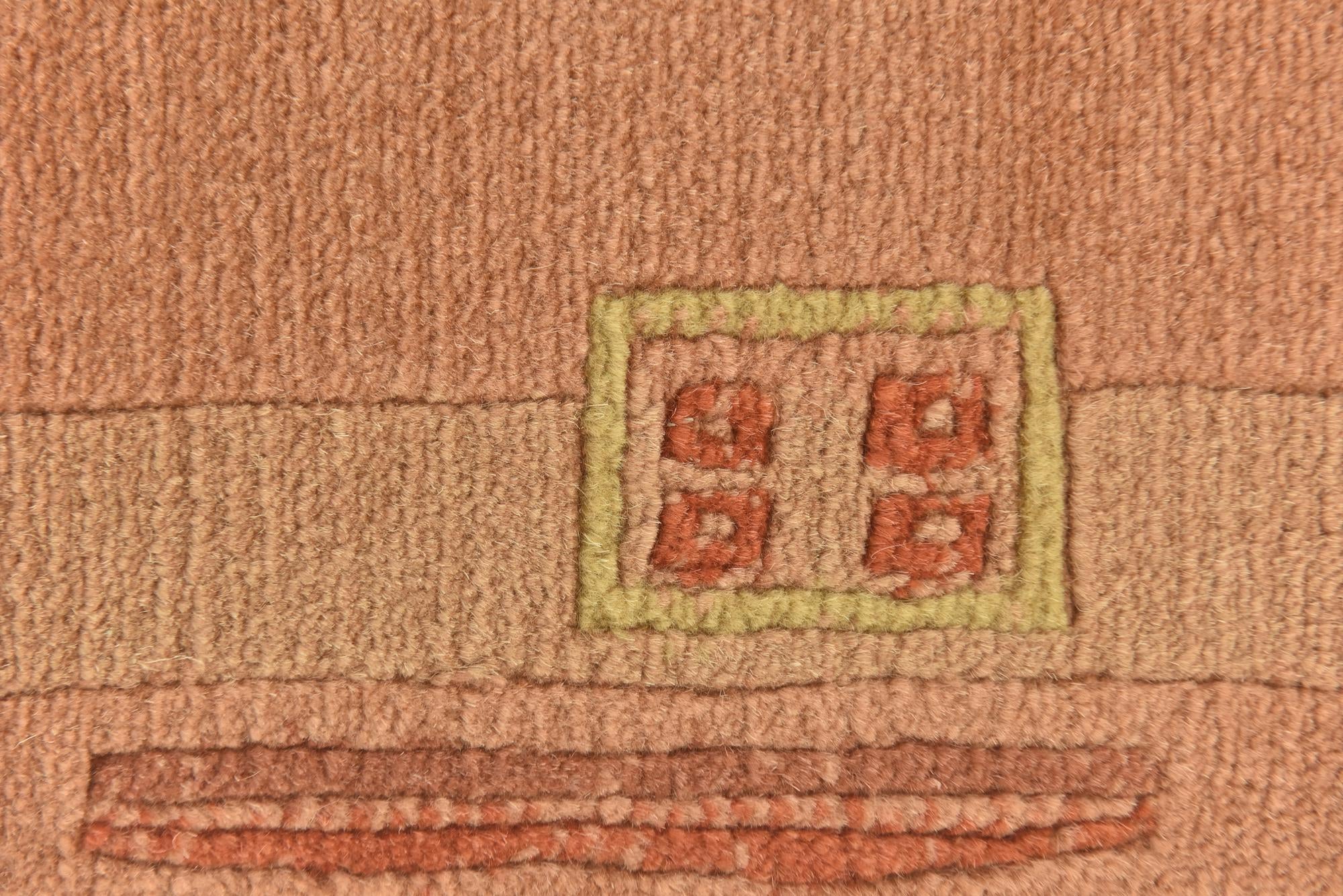 2' 4 x 4' 7 Hand Knotted Nepal Wool Rug