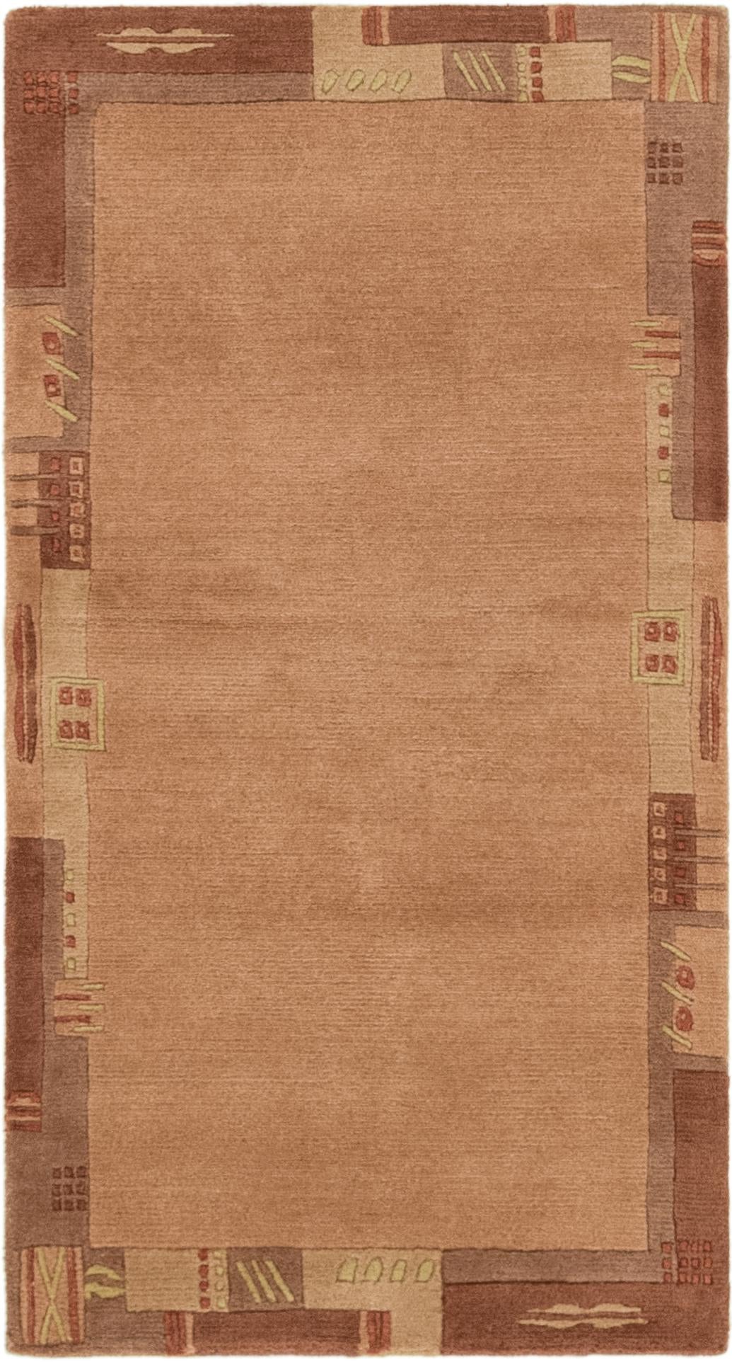 2' 4 x 4' 7 Hand Knotted Nepal Wool Rug