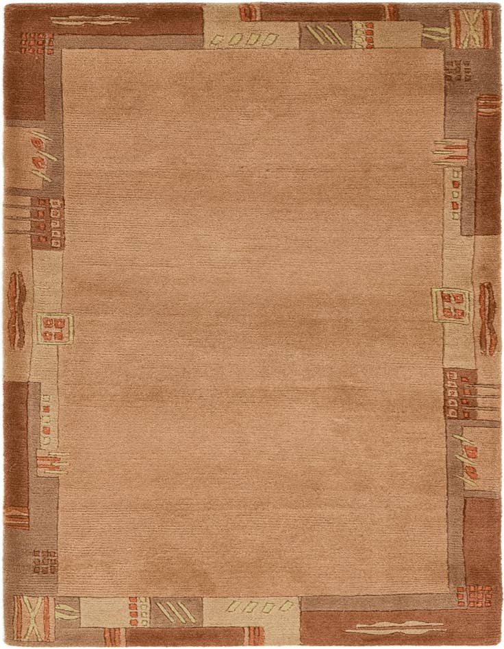Detail image of 2' 5 x 4' 8 Hand Knotted Nepal Wool Rug