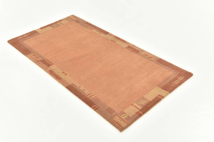 Detail image of 2' 4 x 4' 6 Hand Knotted Nepal Wool Rug