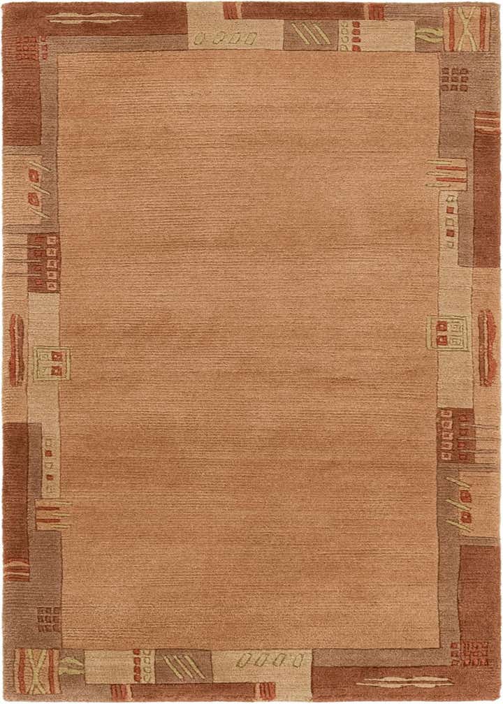 2' 4 x 4' 6 Hand Knotted Nepal Wool Rug
