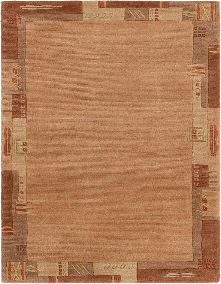 Detail image of 2' 4 x 4' 6 Hand Knotted Nepal Wool Rug