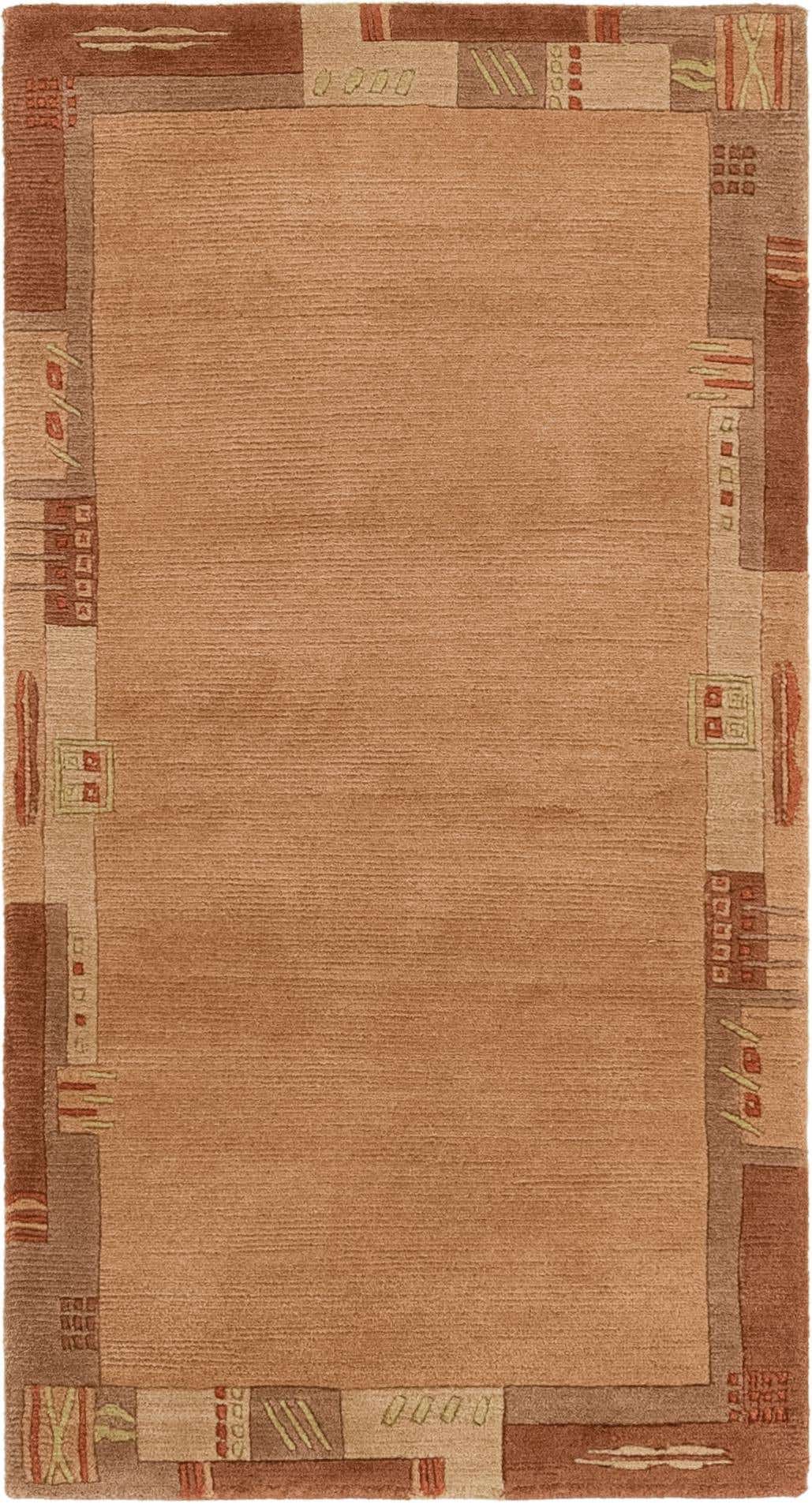 2' 4 x 4' 6 Hand Knotted Nepal Wool Rug