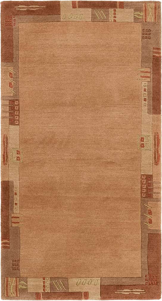 2' 4 x 4' 6 Hand Knotted Nepal Wool Rug