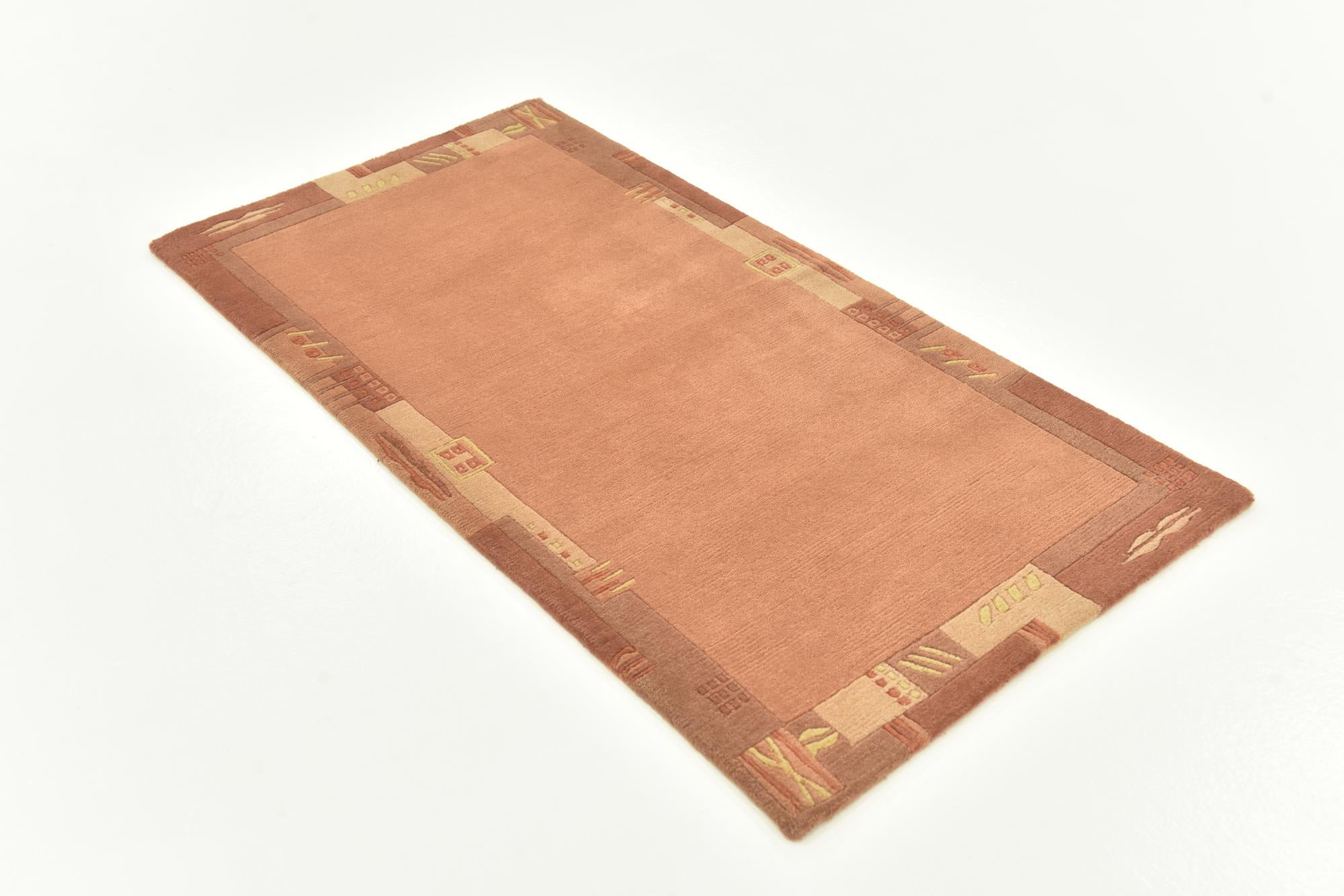 2' 4 x 4' 7 Hand Knotted Nepal Wool Rug