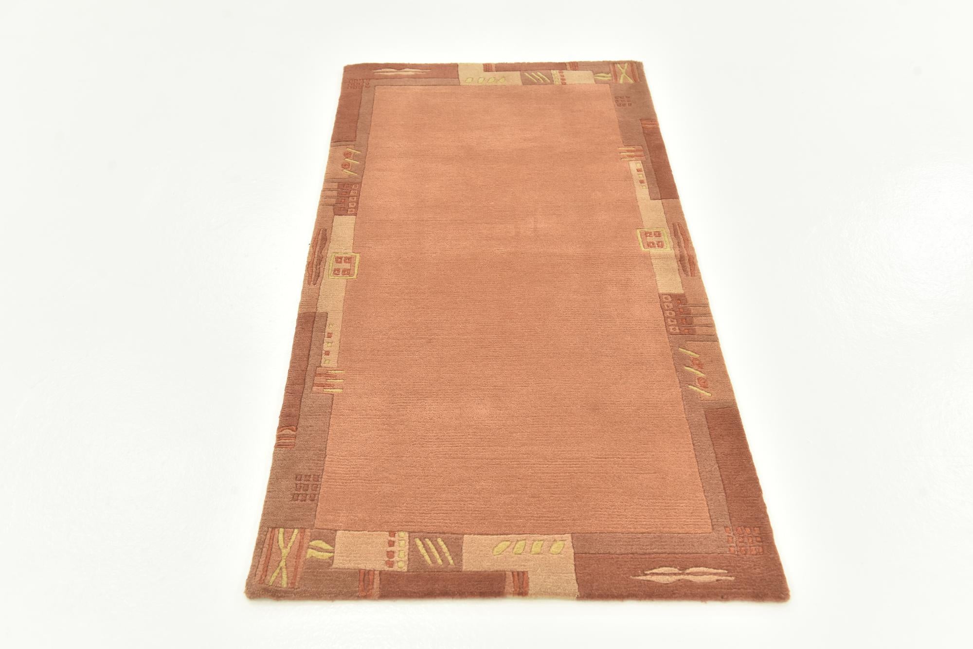 2' 4 x 4' 7 Hand Knotted Nepal Wool Rug