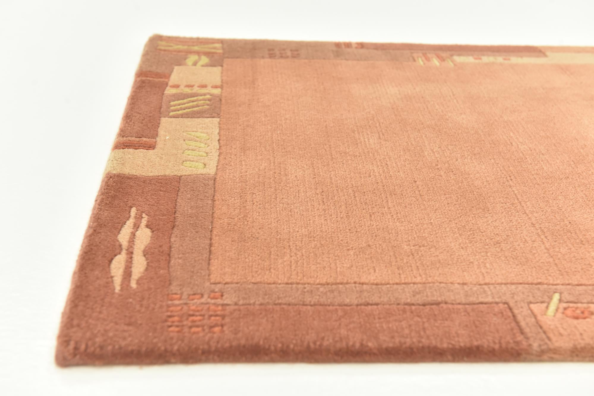 2' 4 x 4' 7 Hand Knotted Nepal Wool Rug