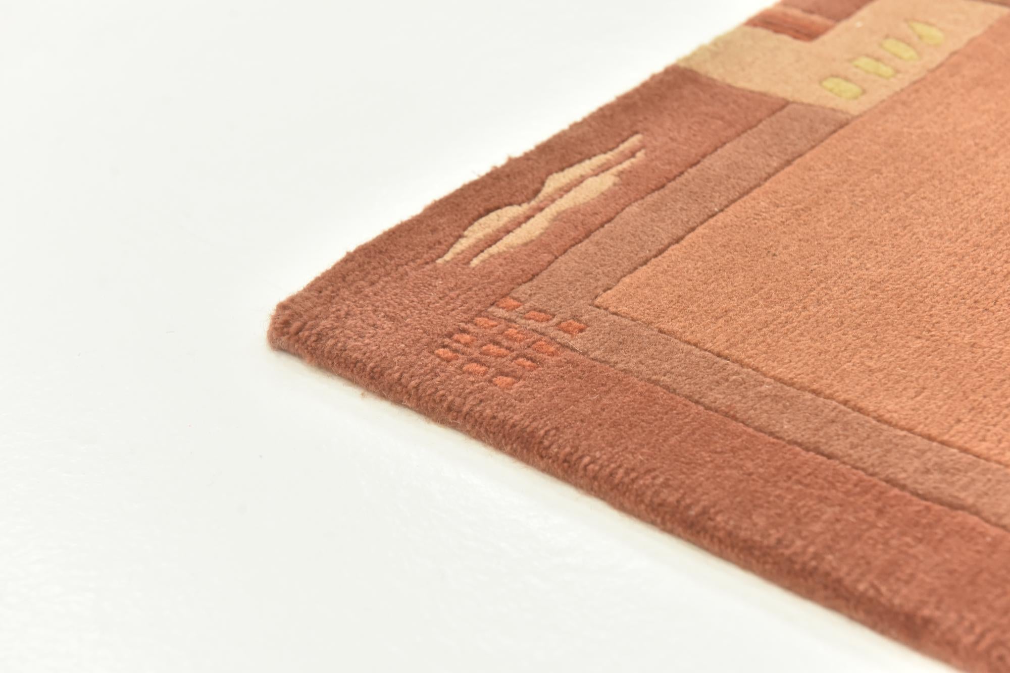 2' 4 x 4' 7 Hand Knotted Nepal Wool Rug