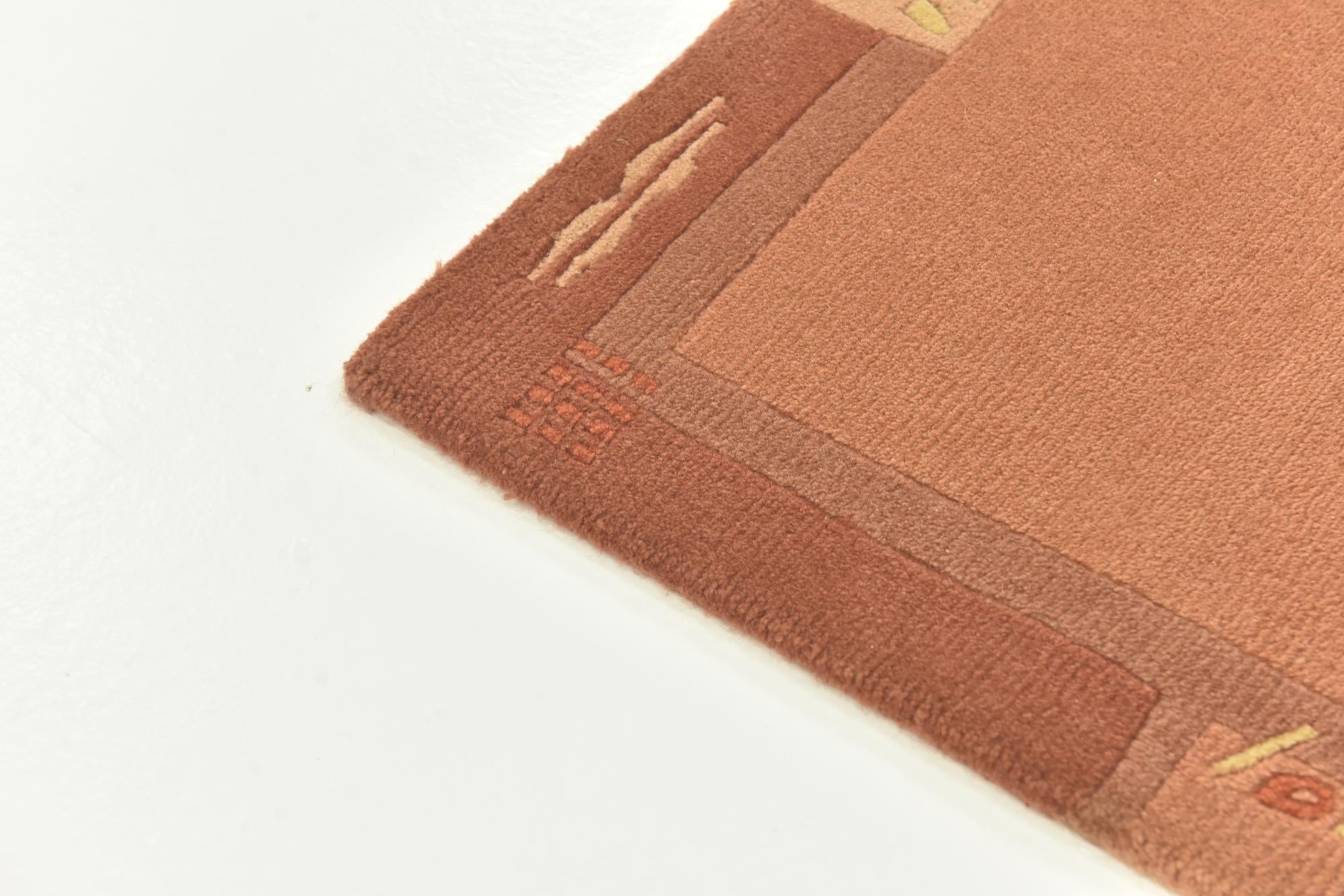 2' 5 x 4' 7 Hand Knotted Nepal Wool Rug