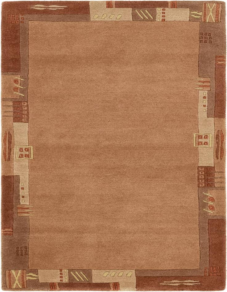 Detail image of 2' 5 x 4' 7 Hand Knotted Nepal Wool Rug