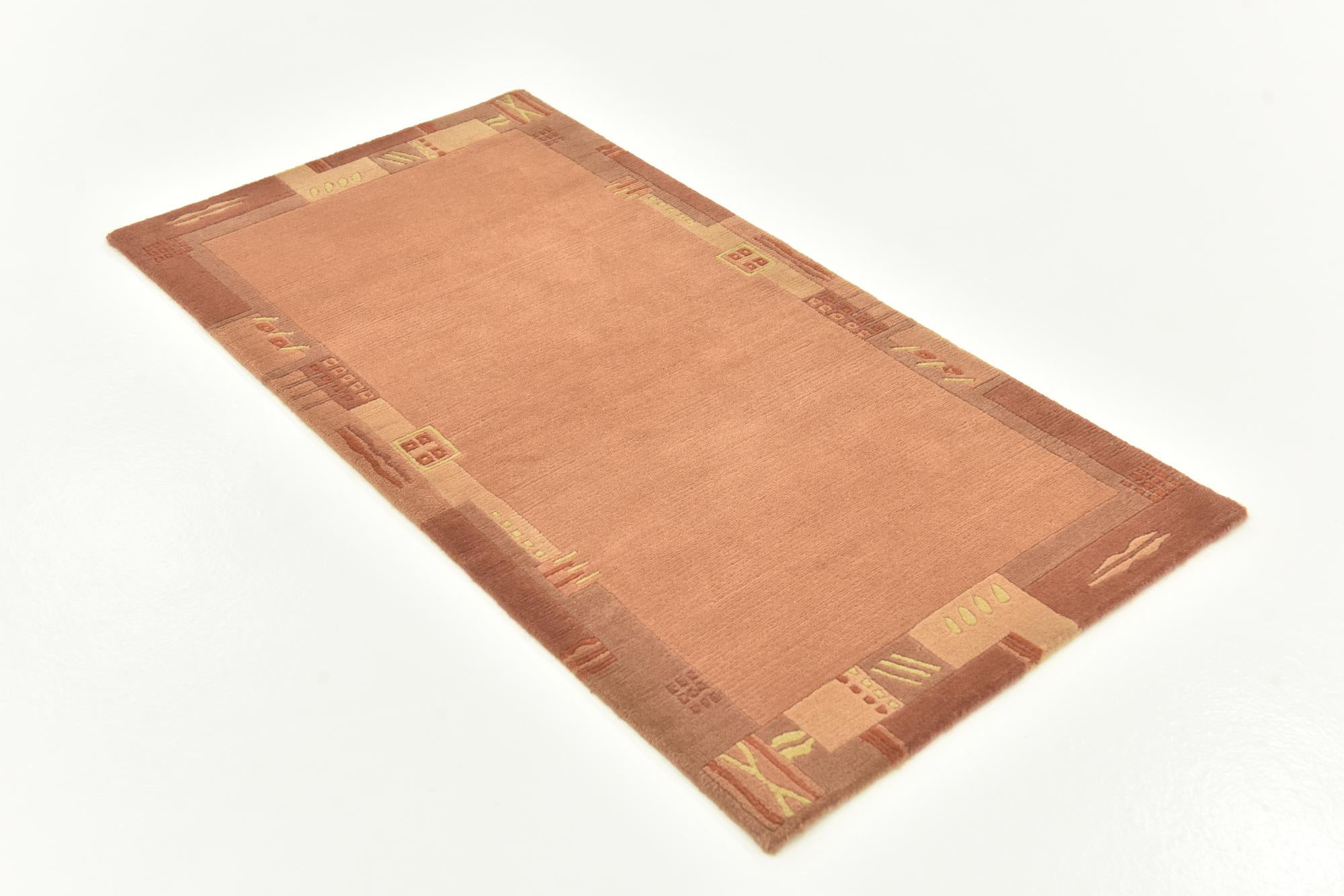 2' 4 x 4' 7 Hand Knotted Nepal Wool Rug