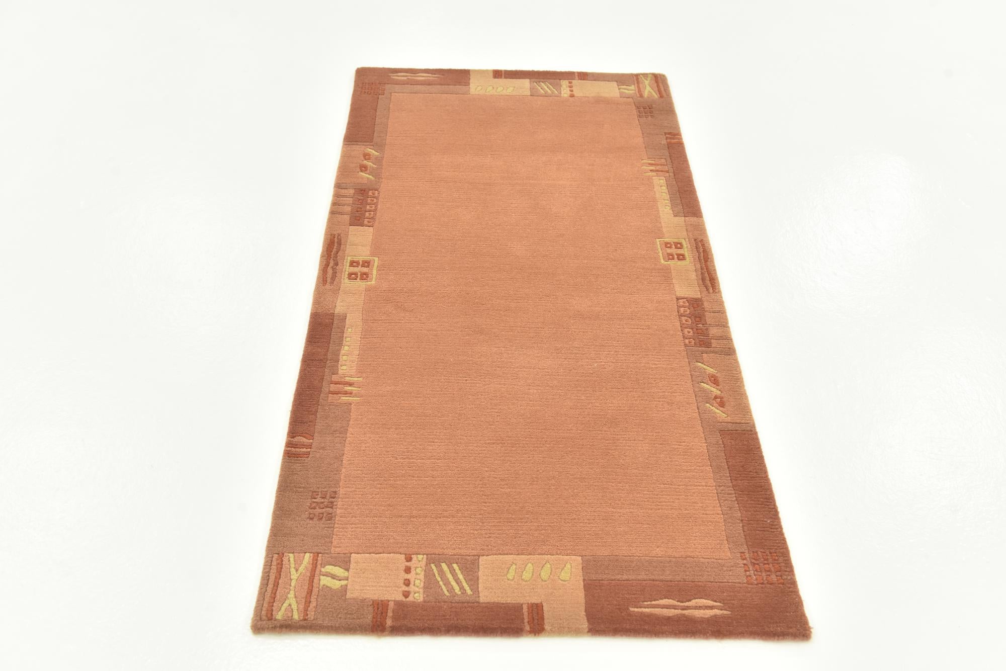 2' 4 x 4' 7 Hand Knotted Nepal Wool Rug