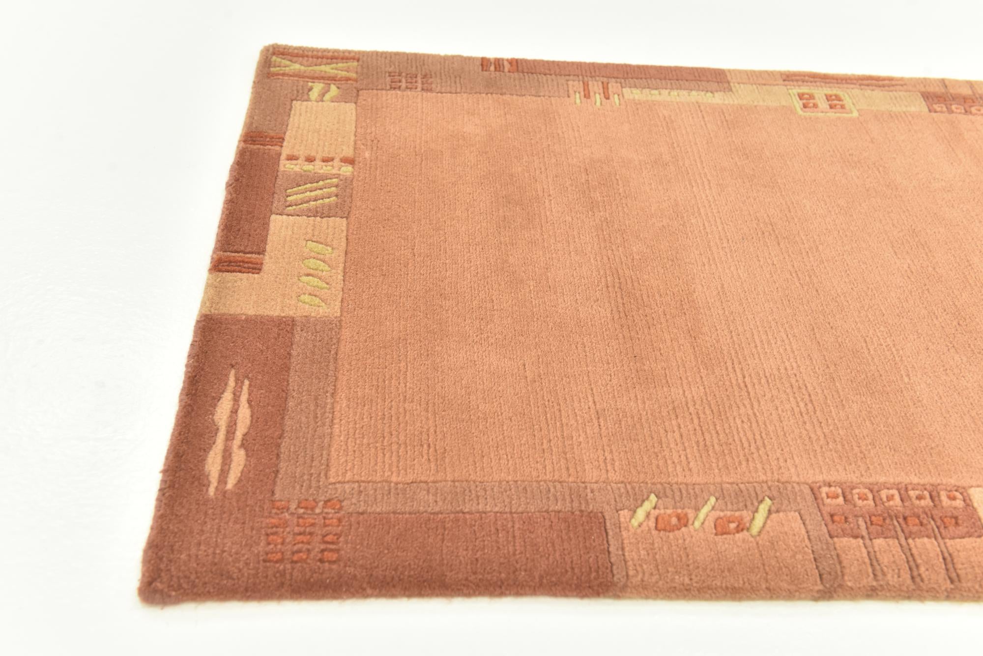 2' 4 x 4' 7 Hand Knotted Nepal Wool Rug