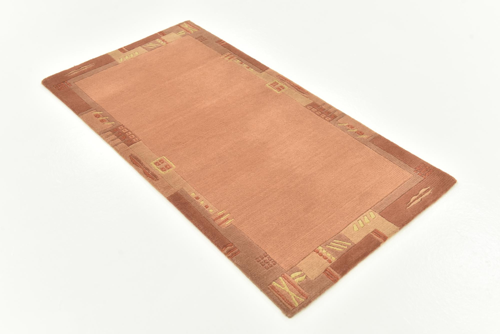 2' 4 x 4' 7 Hand Knotted Nepal Wool Rug
