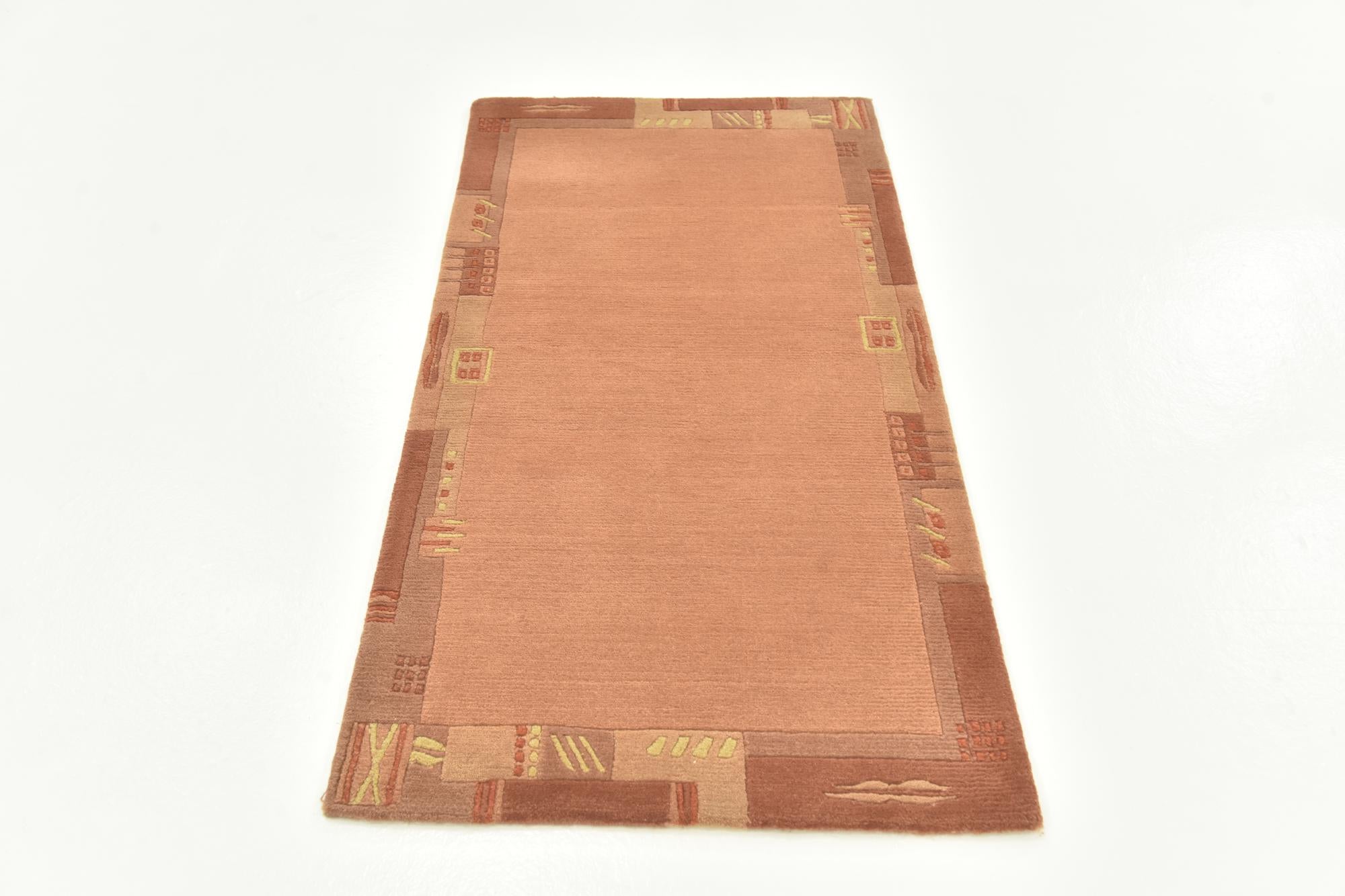 2' 4 x 4' 7 Hand Knotted Nepal Wool Rug