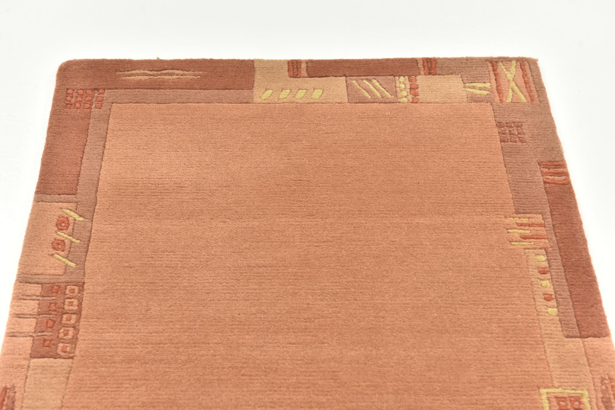 2' 4 x 4' 7 Hand Knotted Nepal Wool Rug