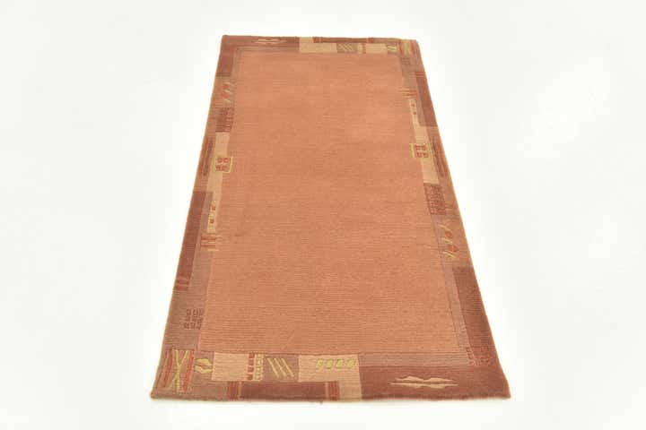 2' 5 x 4' 8 Hand Knotted Nepal Wool Rug