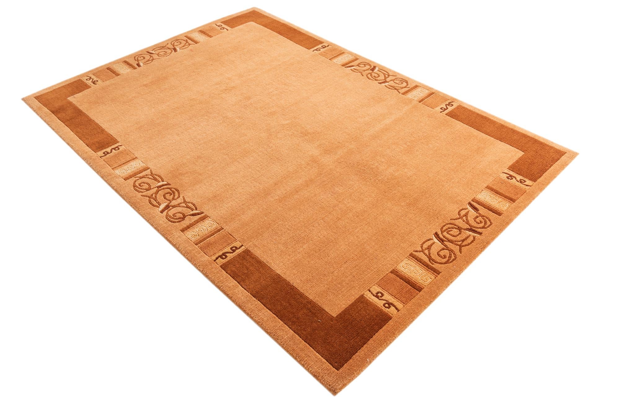 4' 8 x 6' 7 Hand Knotted Nepal Wool Rug