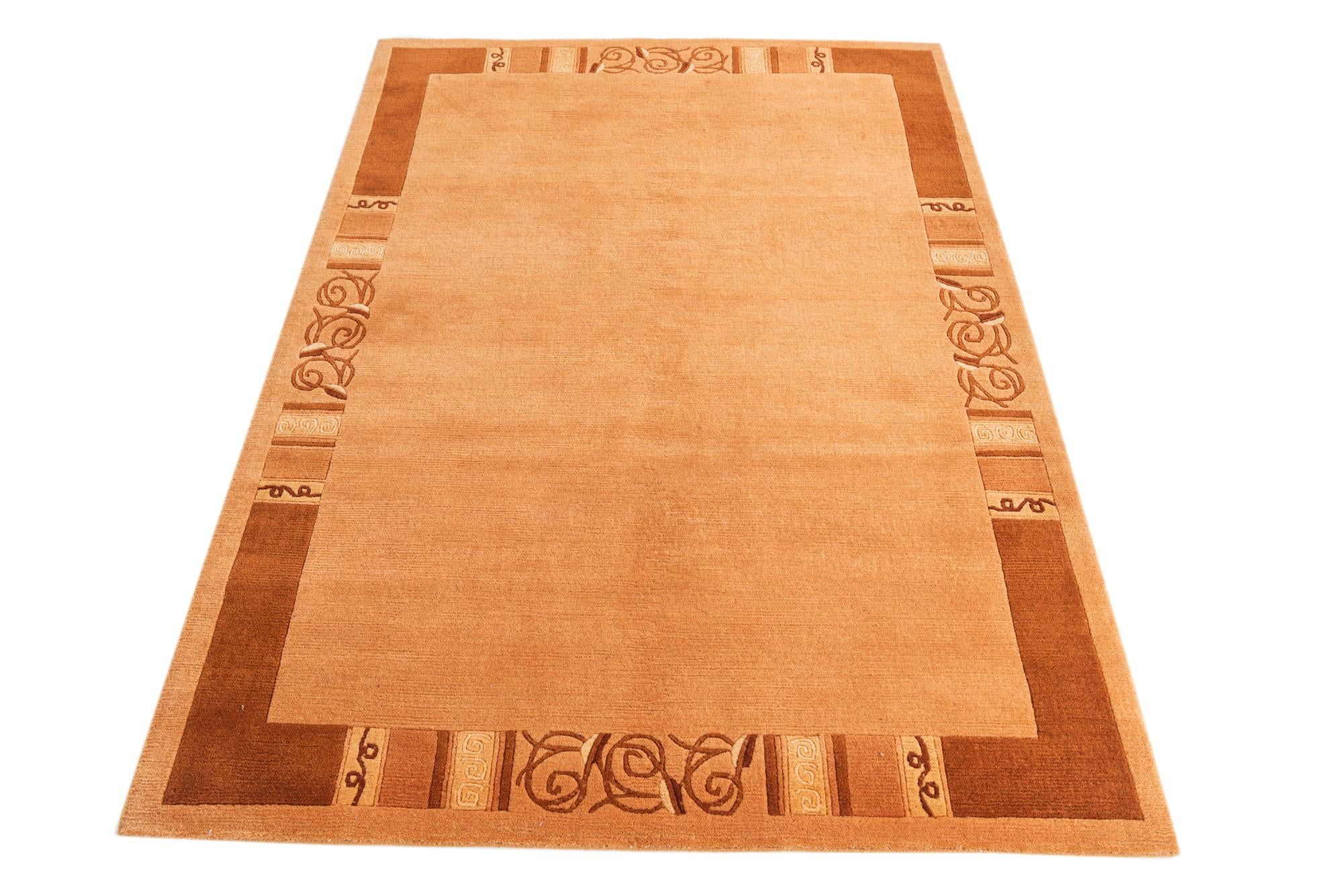 4' 8 x 6' 7 Hand Knotted Nepal Wool Rug