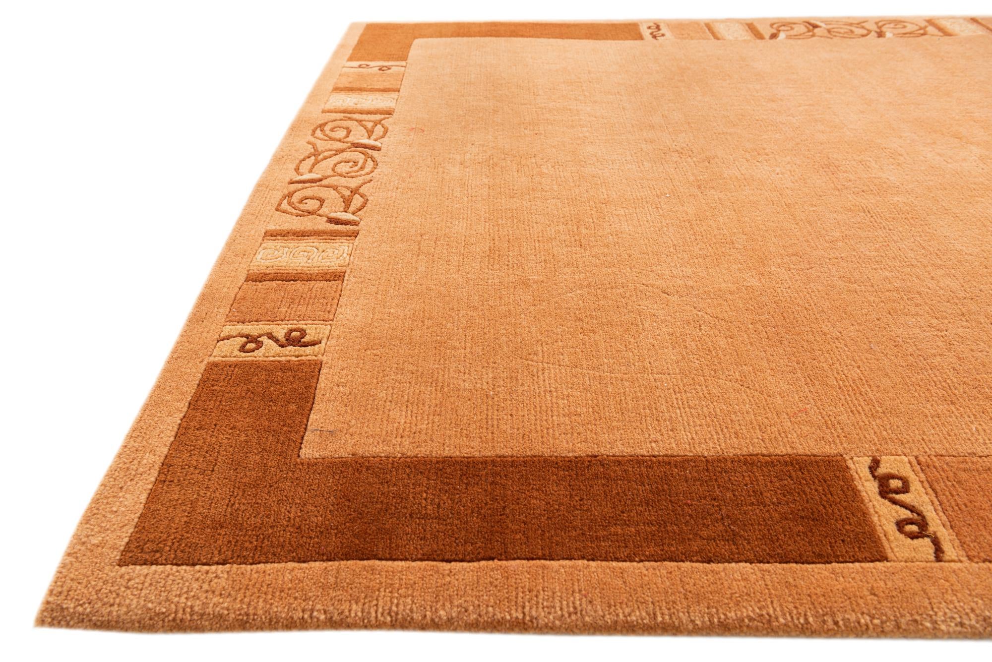 4' 8 x 6' 7 Hand Knotted Nepal Wool Rug