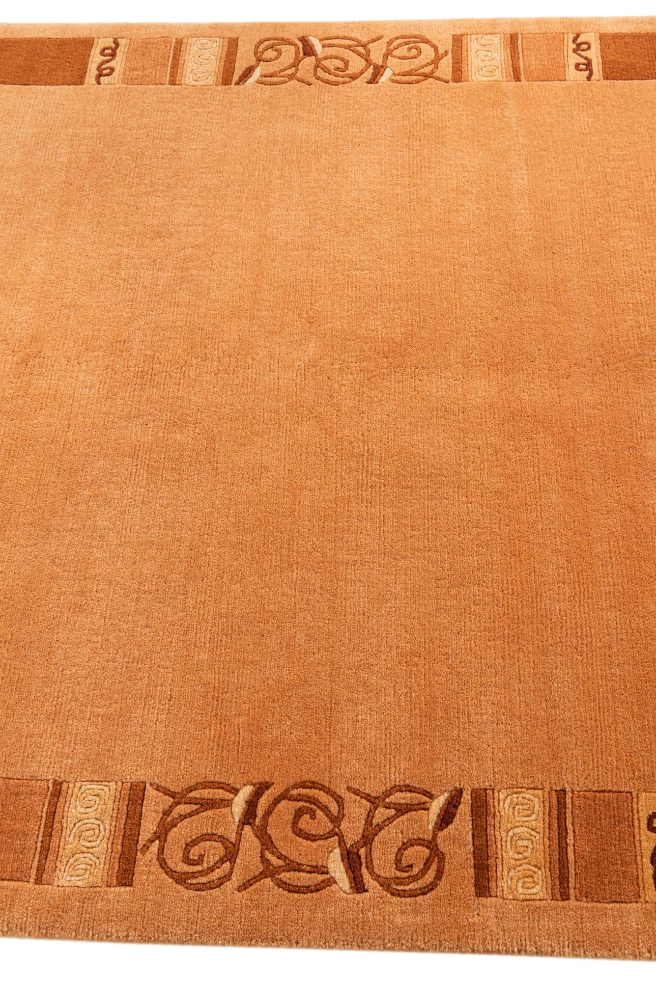 4' 8 x 6' 7 Hand Knotted Nepal Wool Rug