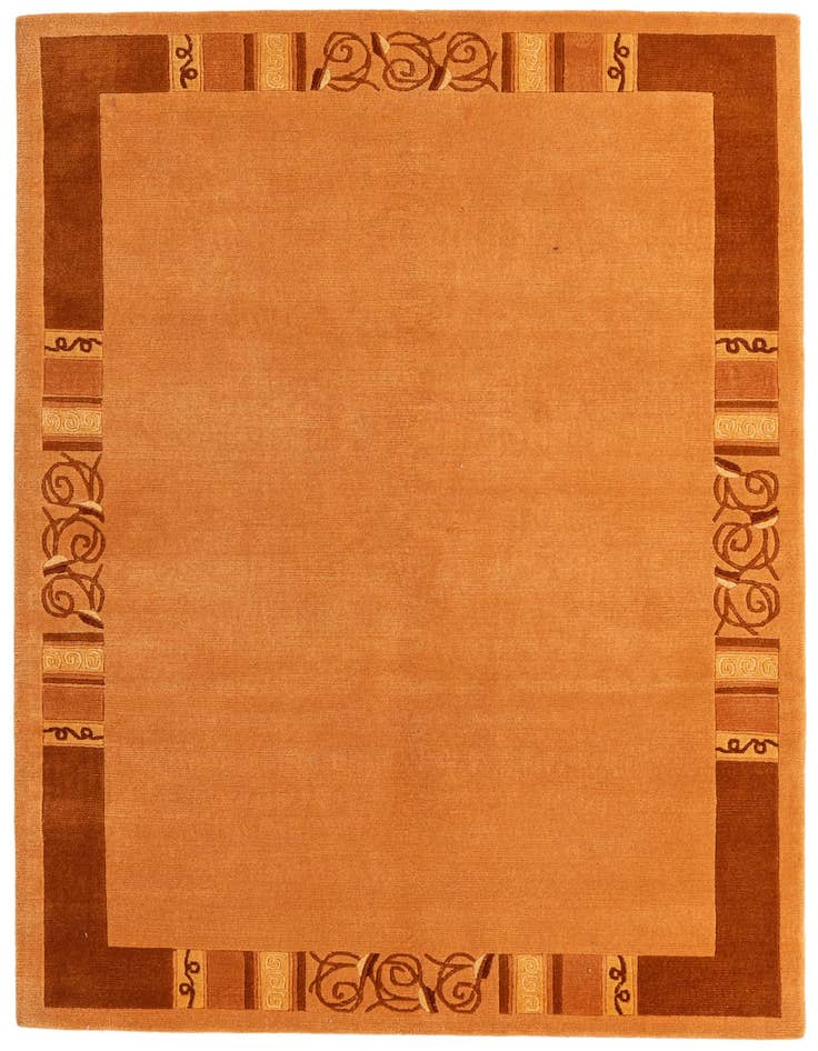 Detail image of 4' 8 x 6' 7 Hand Knotted Nepal Wool Rug