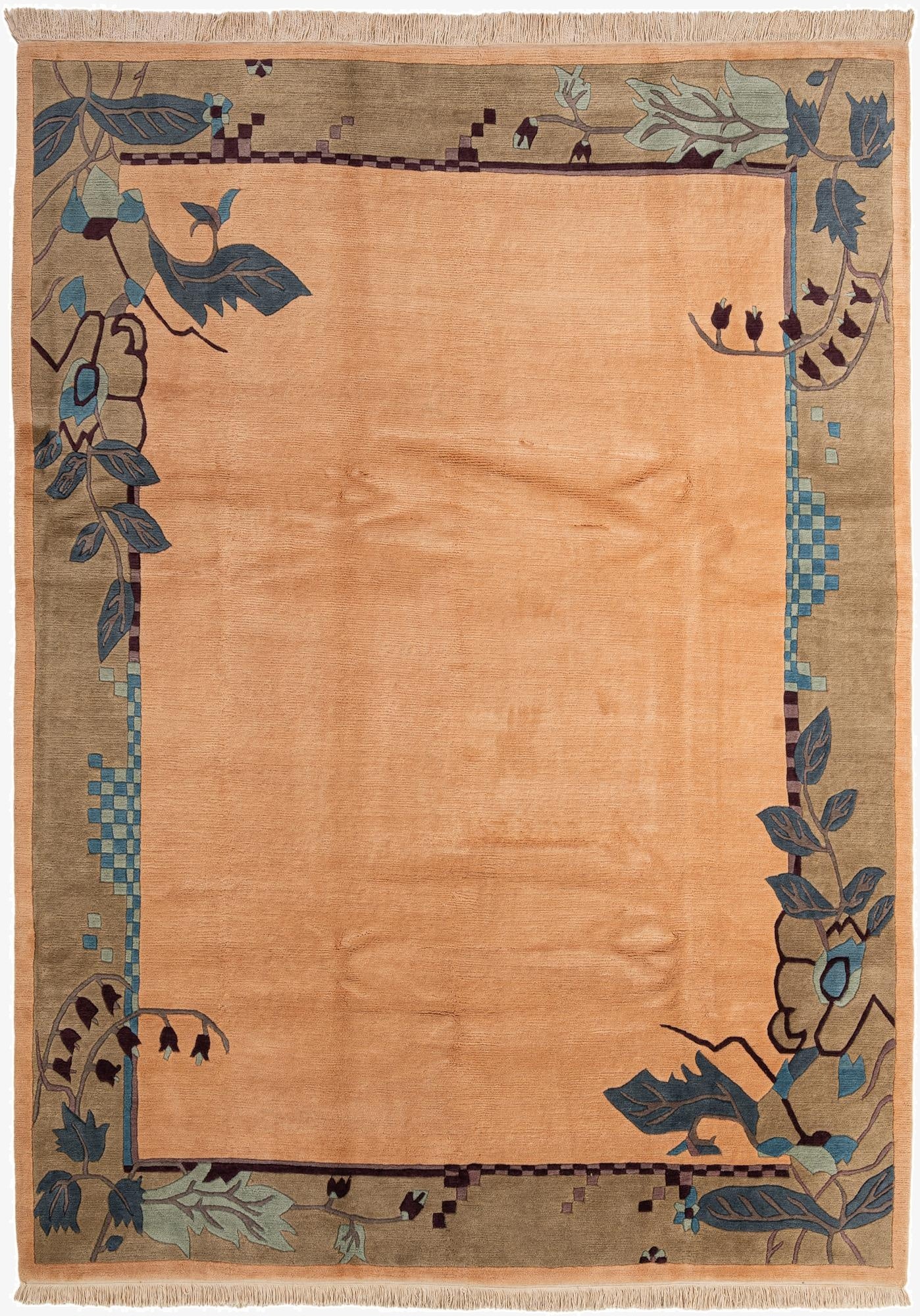 8' 2 x 11' 1  Hand Knotted Nepal Wool Rug