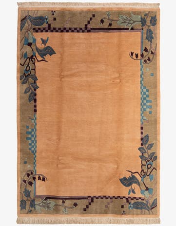 6' 7 x 9' 7 Hand Knotted Nepal Wool Rug