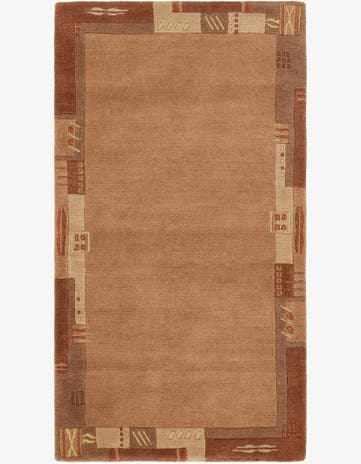 2' 5 x 4' 7 Hand Knotted Nepal Wool Rug