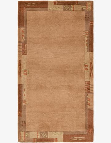 2' 5 x 4' 8 Hand Knotted Nepal Wool Rug