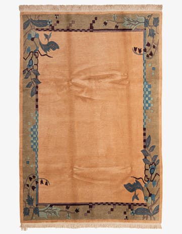 6' 7 x 9' 8 Hand Knotted Nepal Wool Rug