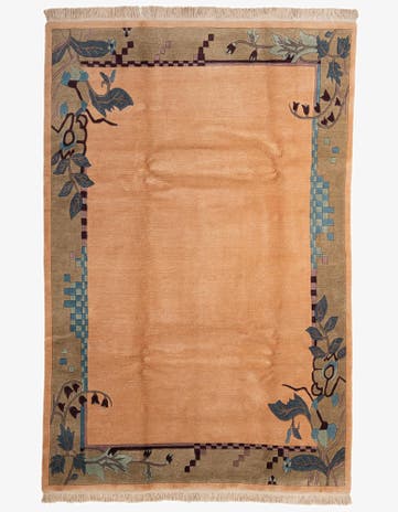 6' 6 x 9' 7 Hand Knotted Nepal Wool Rug